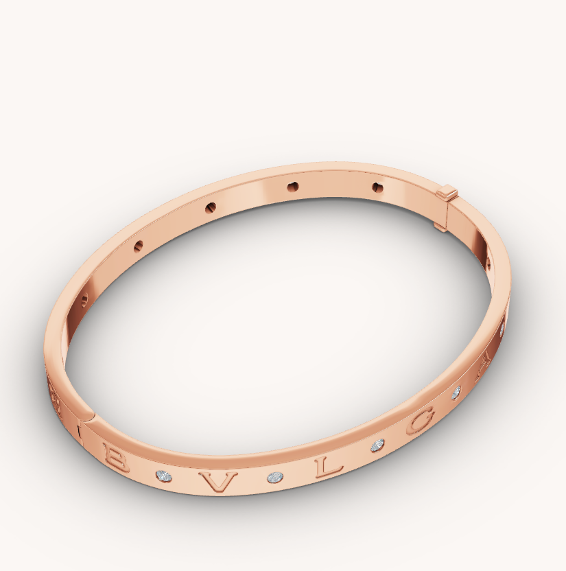 [⭐Veya]ZERO 1 PINK GOLD 12 DIAMONDS BRACELET