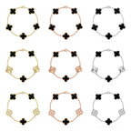[⭐Miroze ]New CLOVER 5 MOTIF ONYXS BRACELET COLLECTION