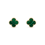 ⭐Miroze CLOVER MINI 9.5MM MALACHITE  EARRINGS