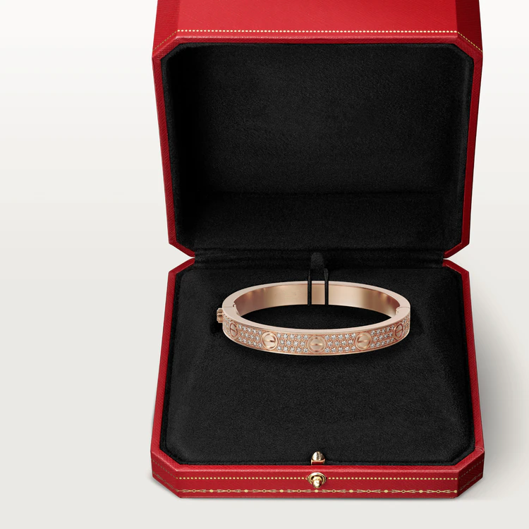 [⭐Miroze]LOVE BRACELET 6.1MM DIAMOND-PAVED