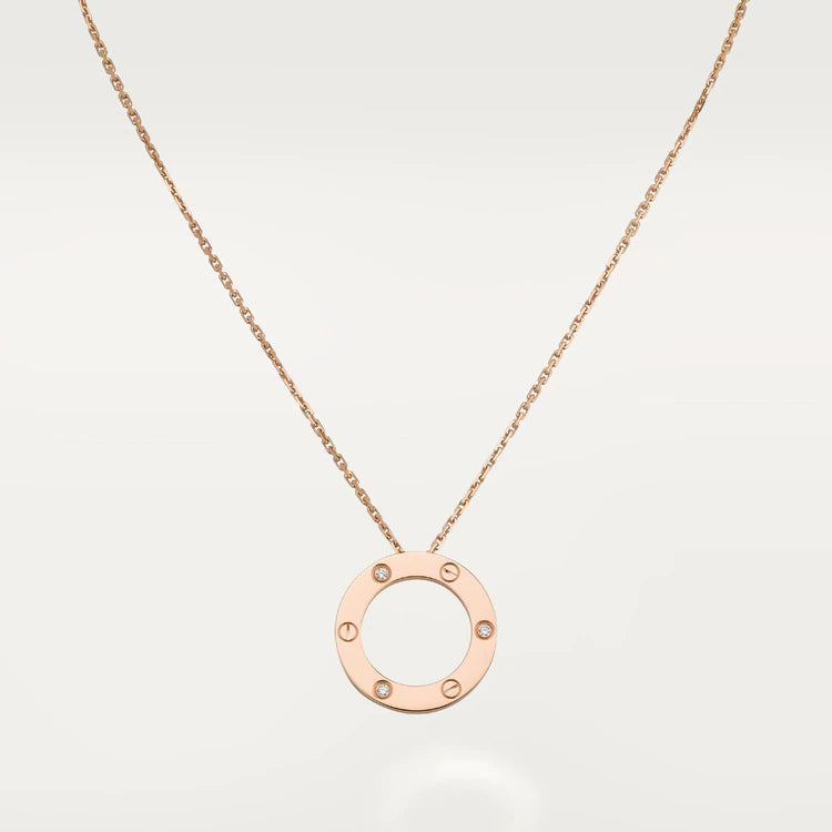 ⭐Miroze LOVE NECKLACE 16MM 3 DIAMONDS