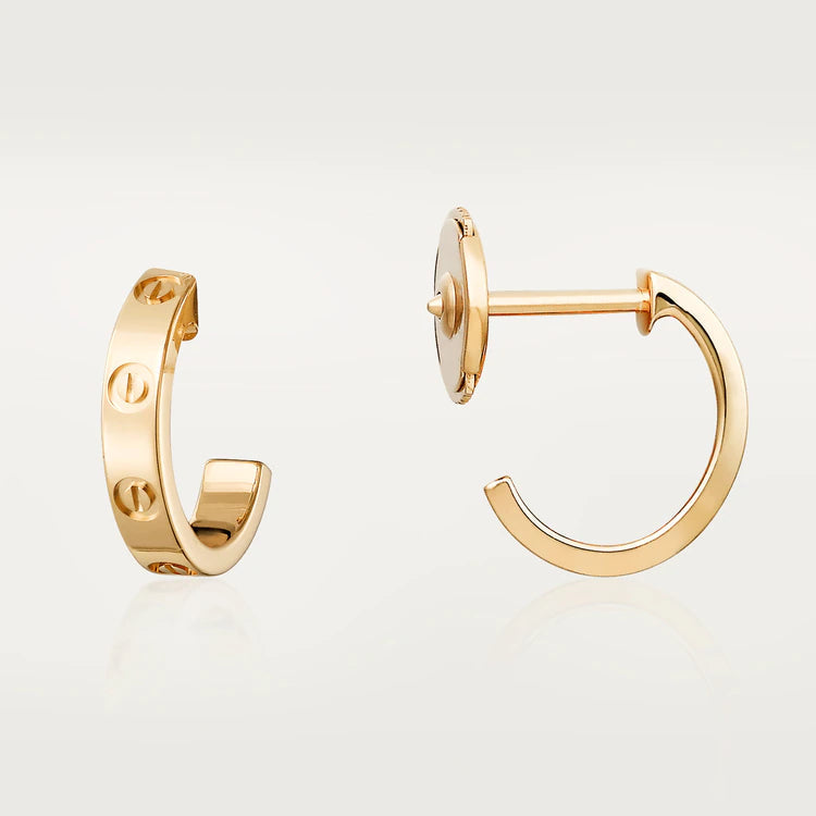 ⭐Miroze LOVE EARRINGS 2.65MM PINK GOLD