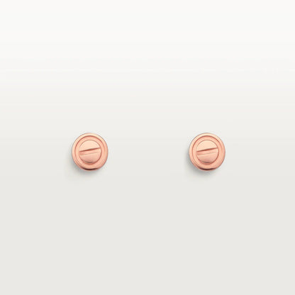 [⭐Miroze]LOVE EARRINGS PINK GOLD 10MM