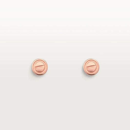 [⭐Miroze]LOVE EARRINGS PINK GOLD 10MM