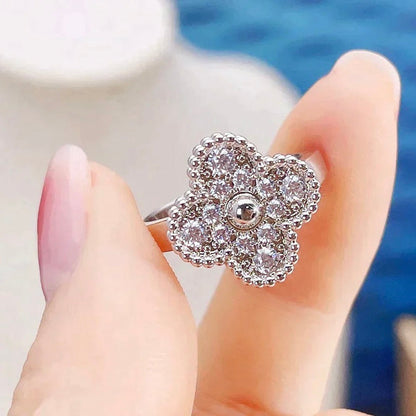 [⭐Miroze]クローバー ダイヤモンド リング