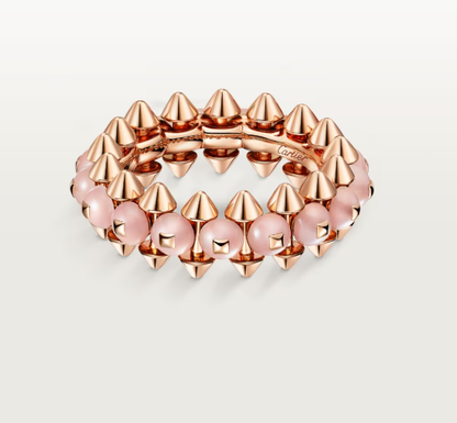 [⭐Miroze]CLASH ELEGANT ROSE GOLD RING FEATURING NATURAL AGATE