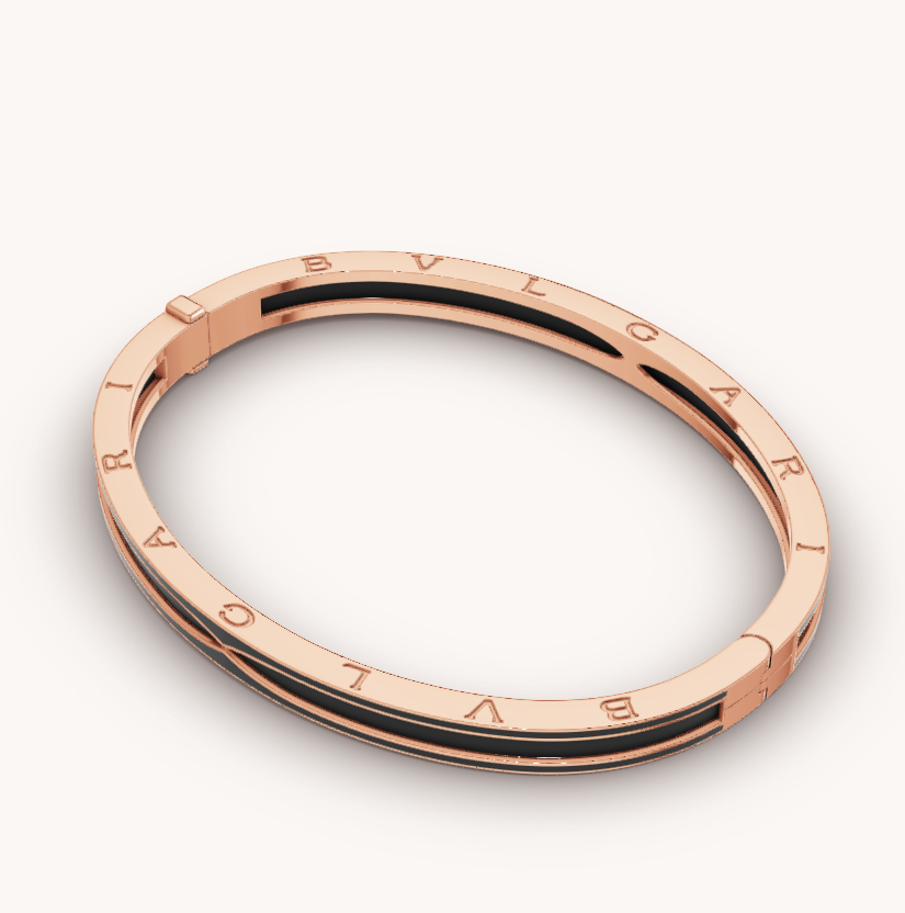 [⭐Veya]ZERO 1 PINK GOLD WITH MATTE BLACK CERAMIC BRACELET