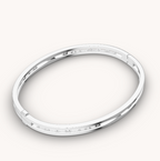[⭐Veya]ZERO 1 SPIRAL LOGO SILVER BRACELET