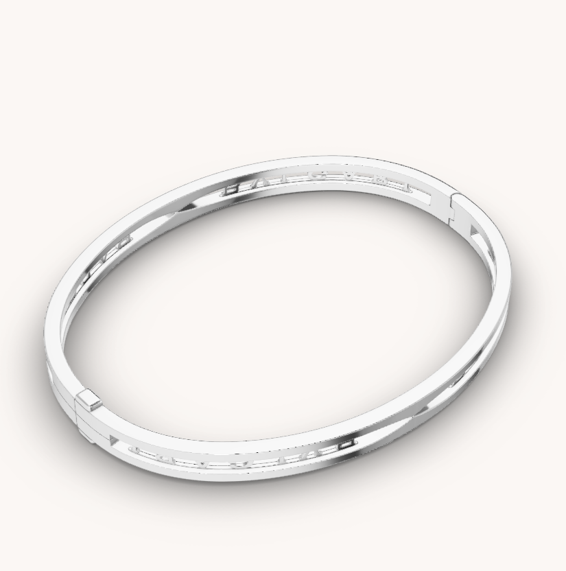 [⭐Miroze]ZERO 1 SPIRAL LOGO SILVER BRACELET