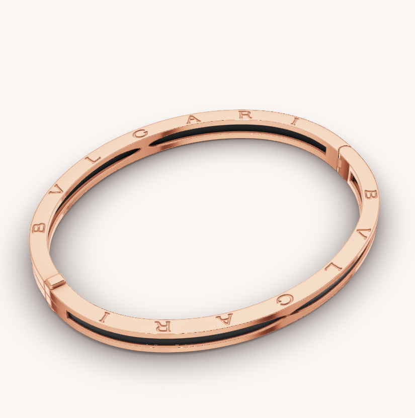 [⭐Veya]ZERO 1 PINK GOLD WITH BLACK CERAMIC BRACELET