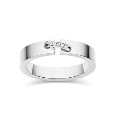 [⭐Miroze]ALLIANCE LIENS VIDENCE DIAMOND 4MM RING