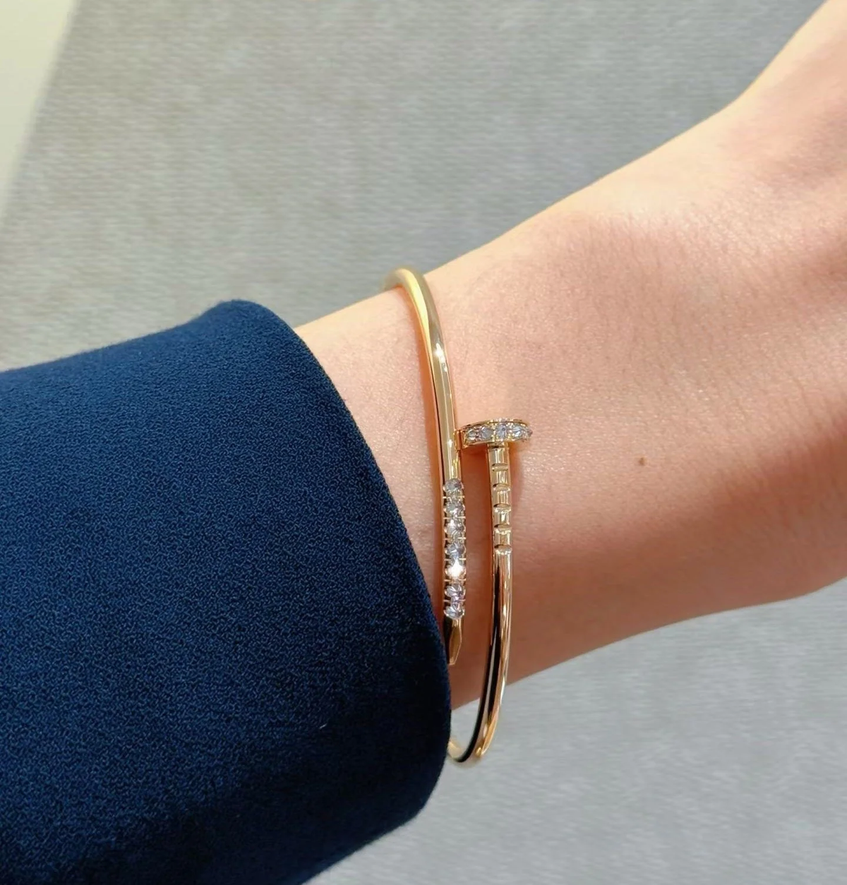 [⭐Miroze]JUSTE BRACELET 2.5MM DIAMONDS NEW