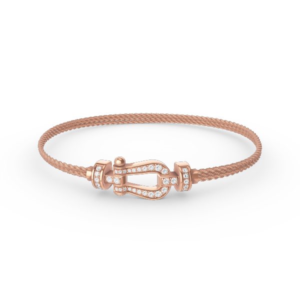 [⭐Miroze]FORCE SMALL HORSESHOE  DIAMOND CHAIN ROPE BRACELET
