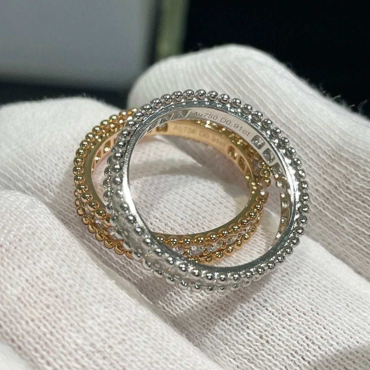 [⭐Miroze]PERLEE DIAMOND ROSE GOLD RING