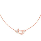 ⭐Miroze FORCE 10 PINK GOLD DIAMOND NECKLACE