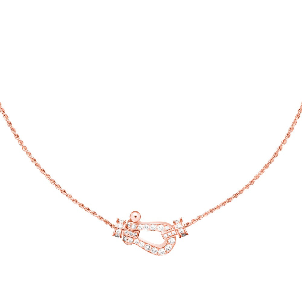 ⭐Miroze FORCE 10 PINK GOLD DIAMOND NECKLACE