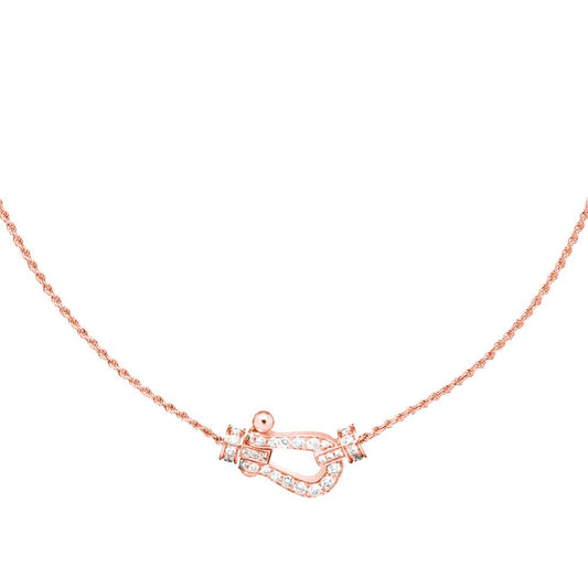 [⭐Miroze]FORCE 10 PINK GOLD DIAMOND NECKLACE