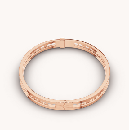 [⭐Miroze]ZERO 1 スパイラルロゴ ピンクゴールドブレスレット