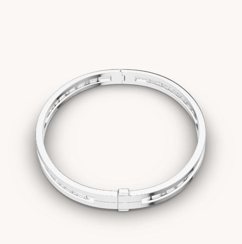 [⭐Veya]ZERO 1 SPIRAL LOGO SILVER BRACELET