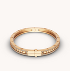 [⭐Veya]ZERO 1 SPIRAL AND PAVED DIAMOND GOLD BRACELET