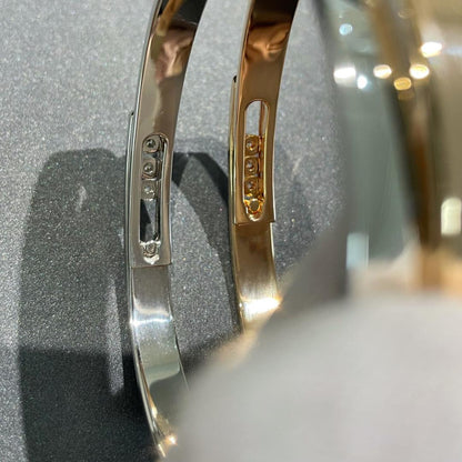 [⭐Miroze]Move Noa Rose Gold Pavé Diamond Bangle Bracelet