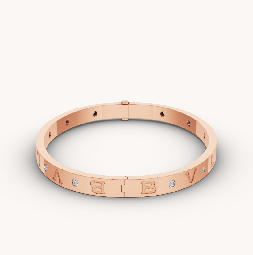 [⭐Veya]ZERO 1 PINK GOLD 12 DIAMONDS BRACELET