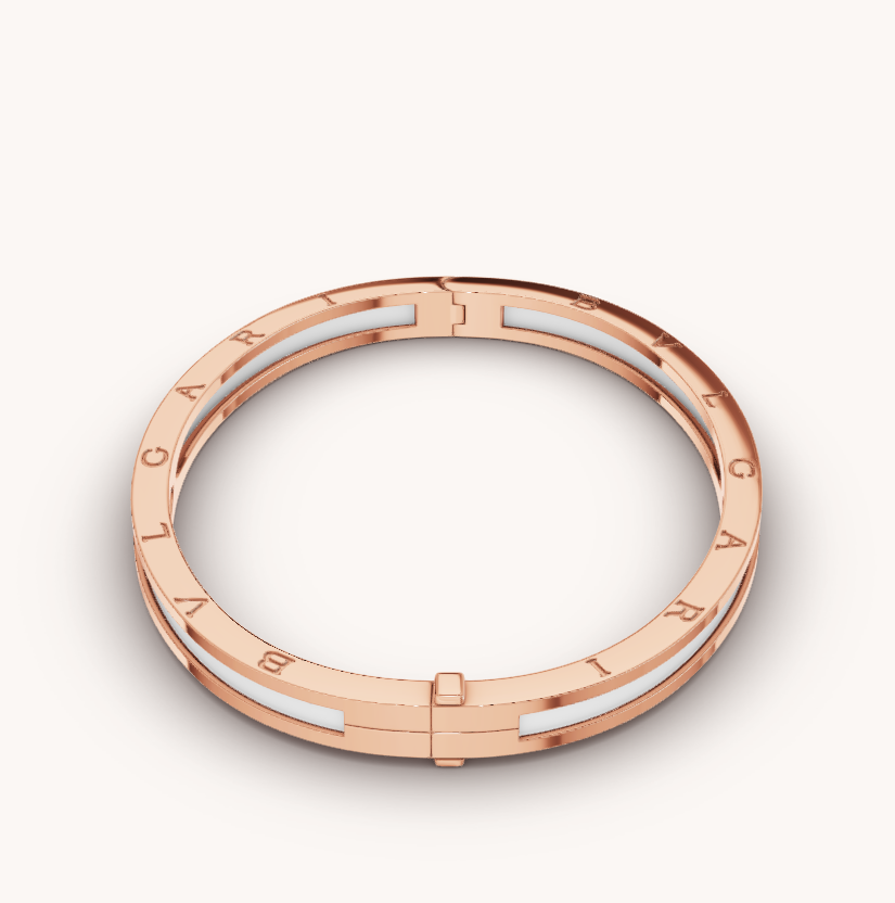 [⭐Veya]ZERO 1 PINK GOLD WITH WHITE CERAMIC BRACELET