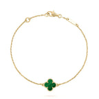 ⭐Miroze CLOVER BRACELET MALACHITE 1 MOTIF