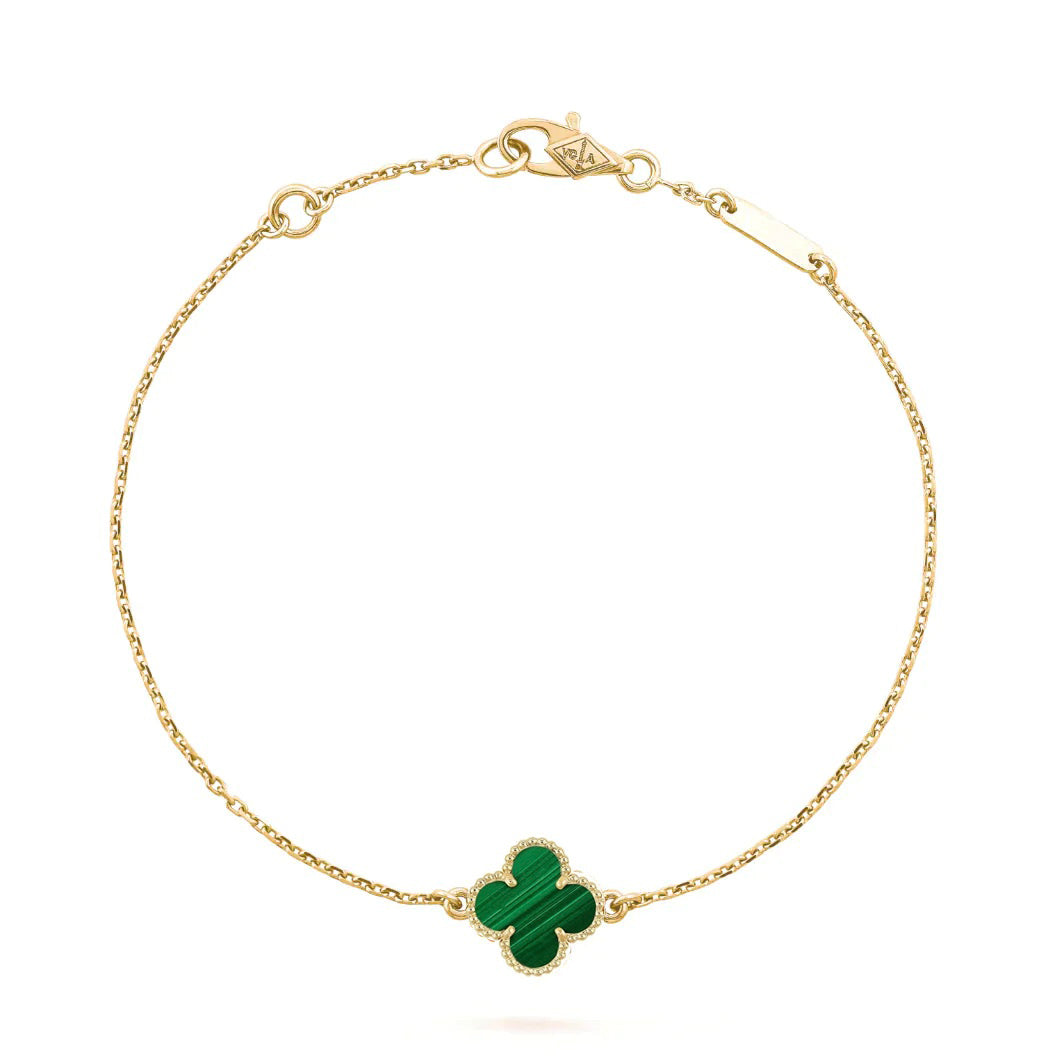 ⭐Miroze CLOVER BRACELET MALACHITE 1 MOTIF