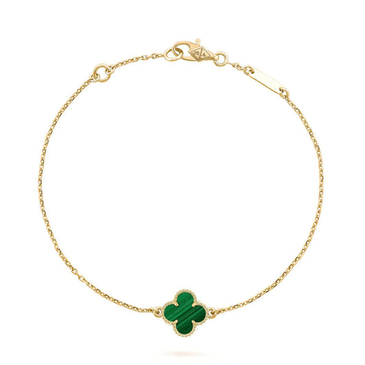 [⭐Miroze]CLOVER BRACELET MALACHITE 1 MOTIF