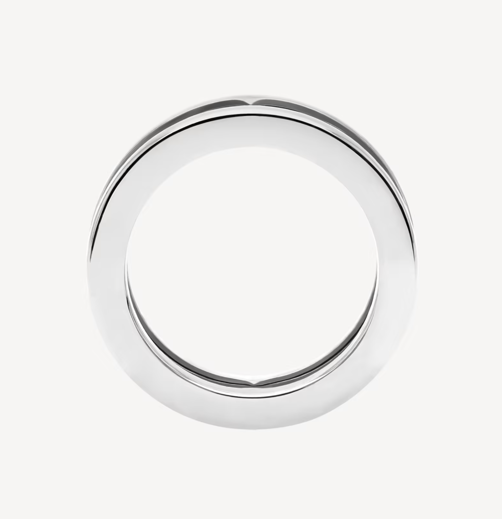 [⭐Veya]ZERO 1 ONE-BAND WITH OPENWORK LOGO SPIRAL RING