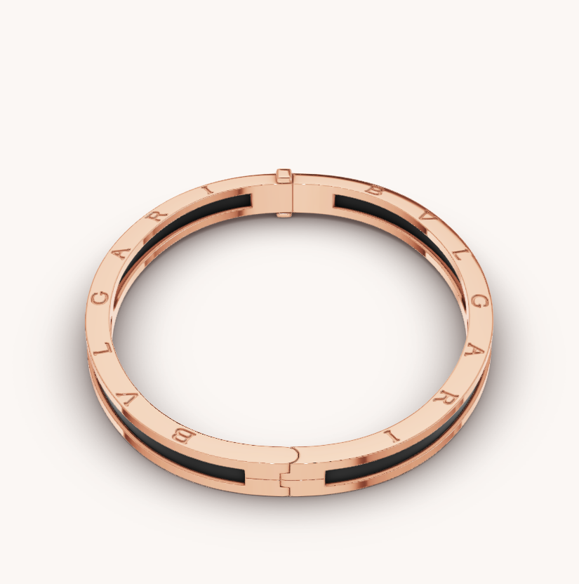 [⭐Veya]ZERO 1 PINK GOLD WITH BLACK CERAMIC BRACELET