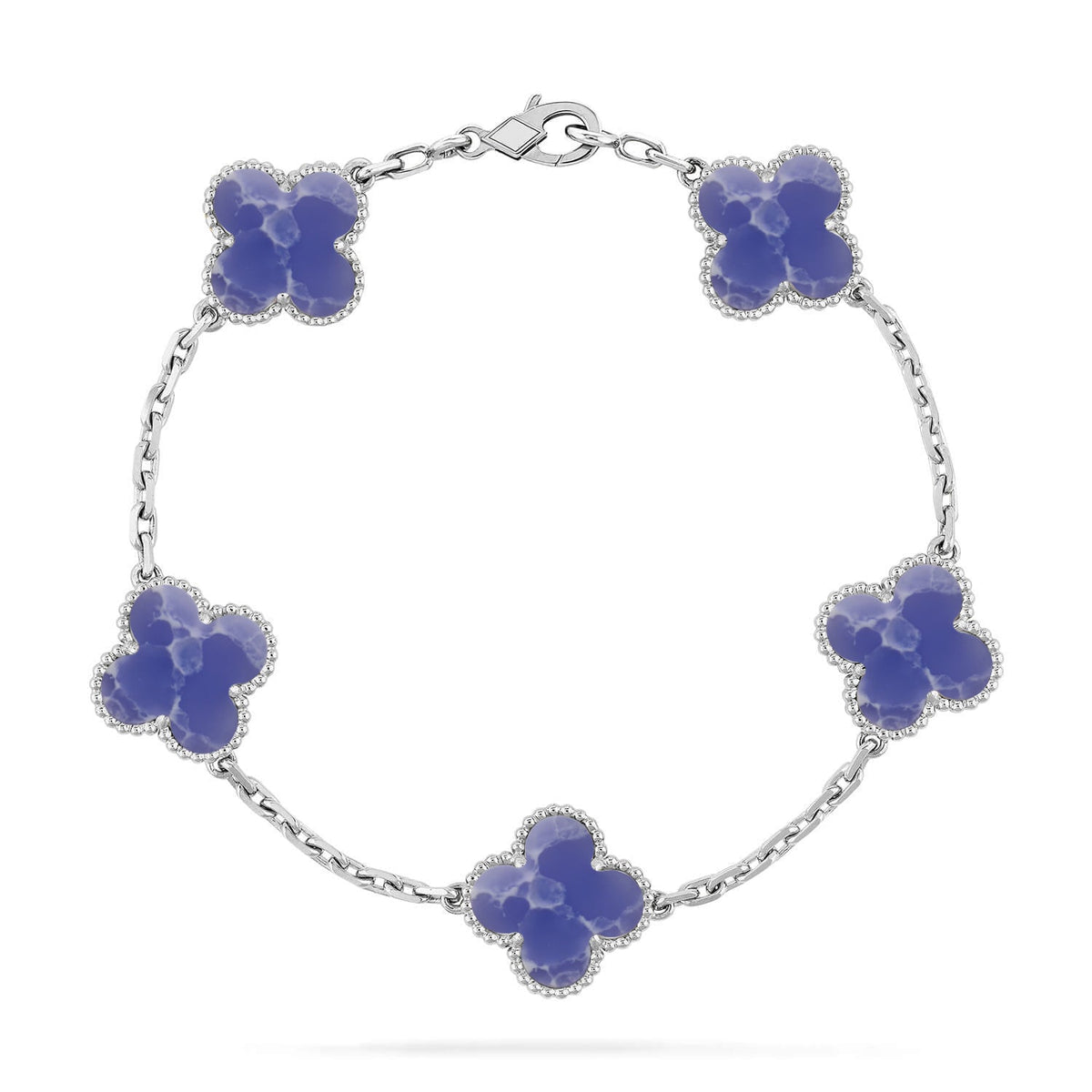 [⭐Miroze ]New CLOVER 5 MOTIF BLUE VEINS BRACELET COLLECTION