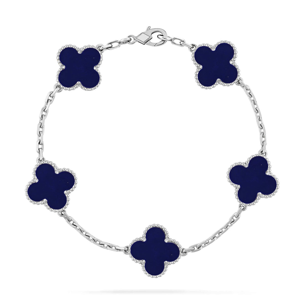 [⭐Miroze]CLOVER 5 MOTIF LAPIS LAZULI BRACELET COLLECTION