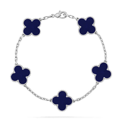 [⭐Miroze]CLOVER 5 MOTIF LAPIS LAZULI BRACELET COLLECTION