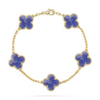 [⭐Miroze ]New CLOVER 5 MOTIF BLUE VEINS BRACELET COLLECTION