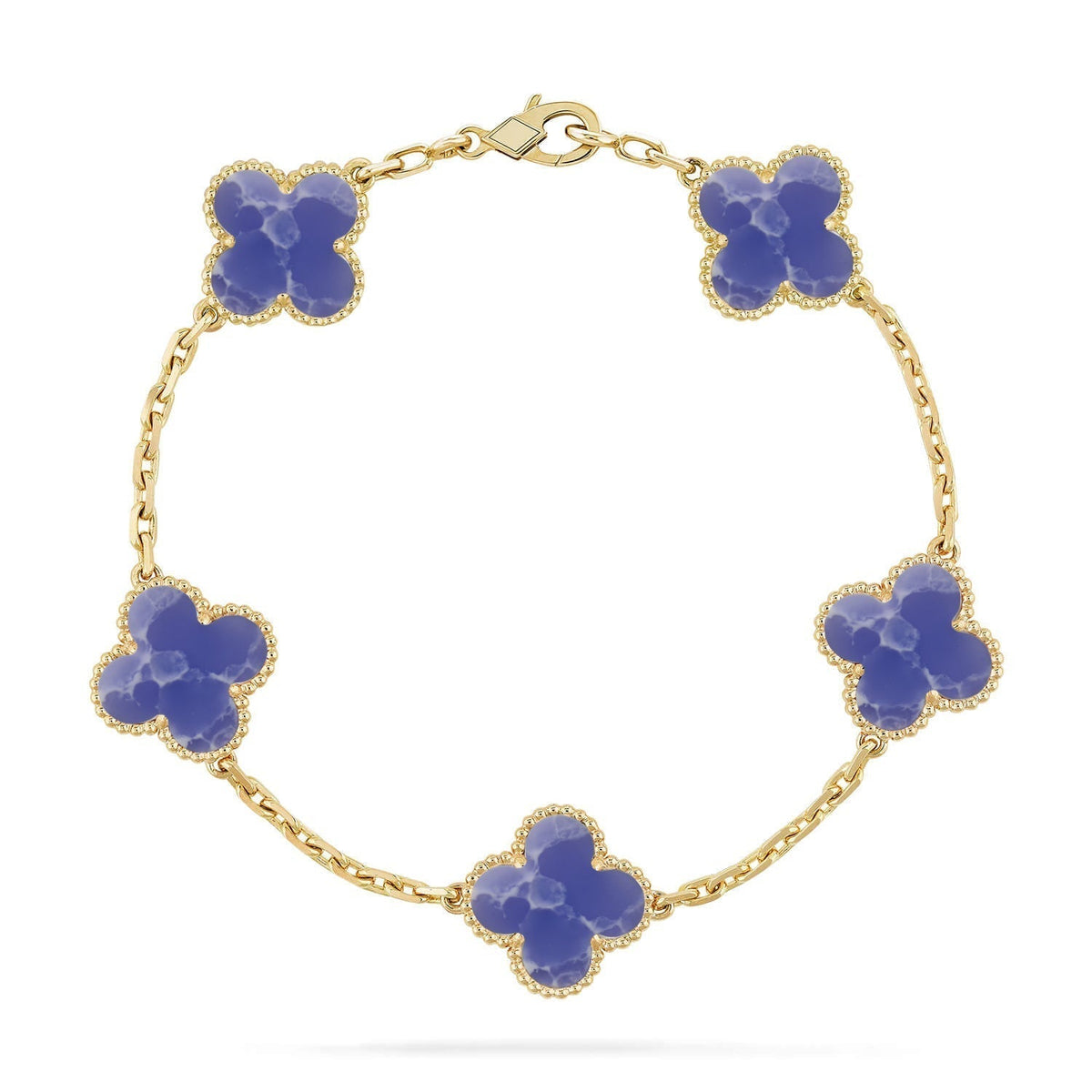 [⭐Miroze]CLOVER 5 MOTIF BLUE VEINS BRACELET COLLECTION