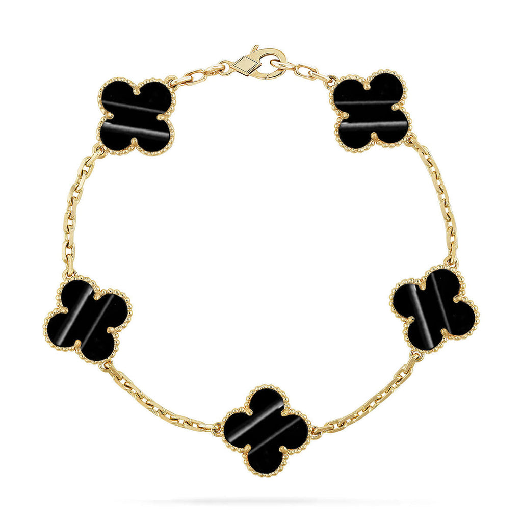 [⭐Miroze ]New  CLOVER 5 MOTIF PULSAR STONE BRACELET COLLECTION