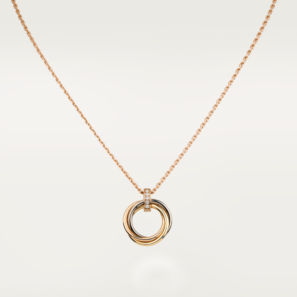 ⭐Miroze TRINITY NECKLACE GOLD  DIAMONDS