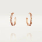 ⭐Miroze LOVE DIAMOND PINK GOLD HOOP EARRINGS