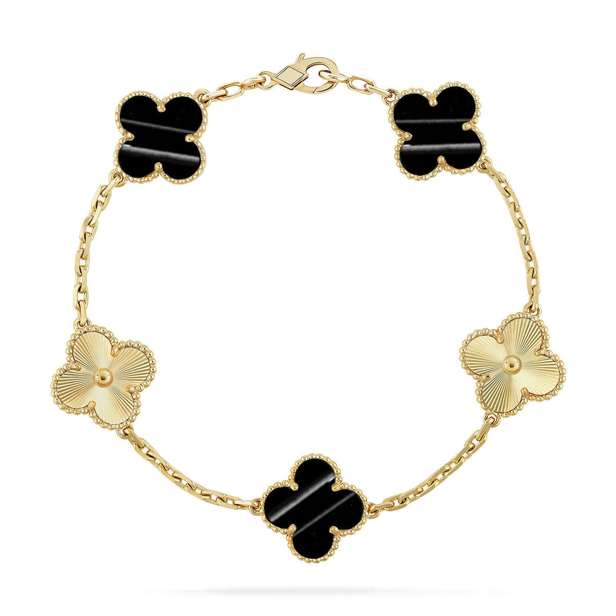 [⭐Miroze ]New  CLOVER 5 MOTIF PULSAR STONE BRACELET COLLECTION