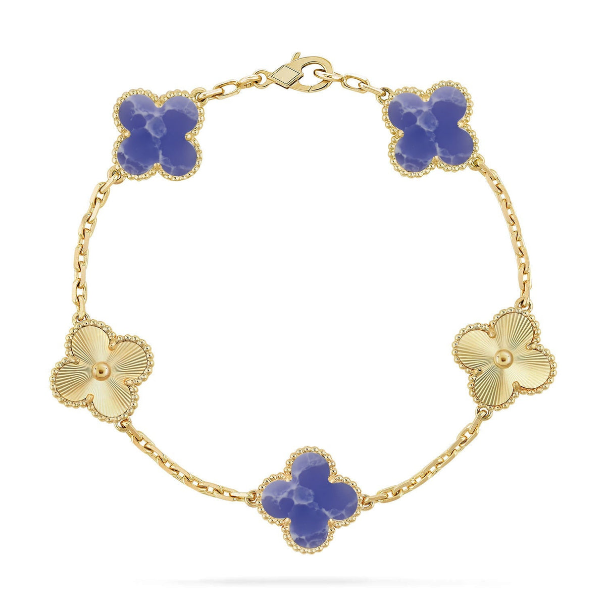 [⭐Miroze ]New CLOVER 5 MOTIF BLUE VEINS BRACELET COLLECTION