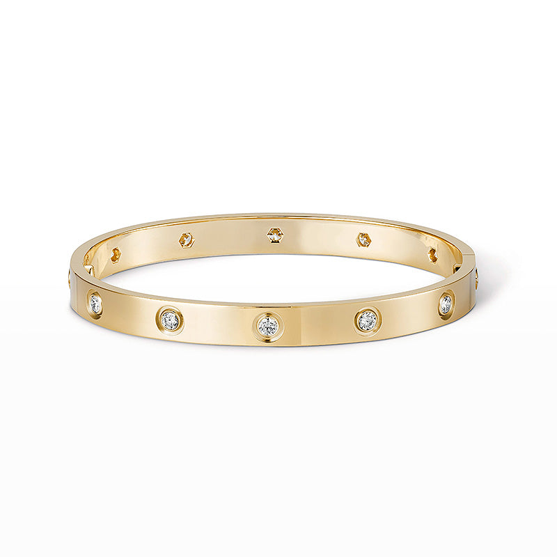 ⭐Miroze LOVE BRACELET 6.1MM 10 DIAMONDS