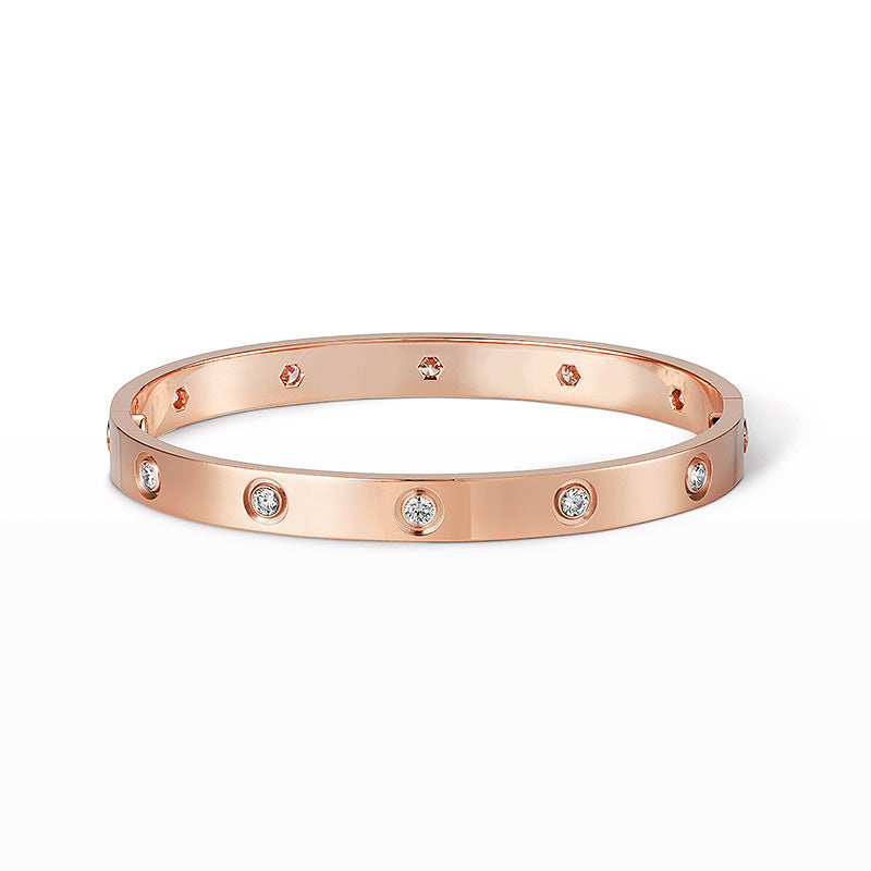 [⭐Miroze]LOVE BRACELET 6.1MM 10 DIAMONDS