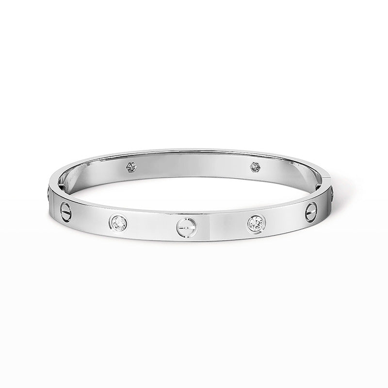 [⭐Miroze]LOVE BRACELET 6.1MM 4 DIAMONDS