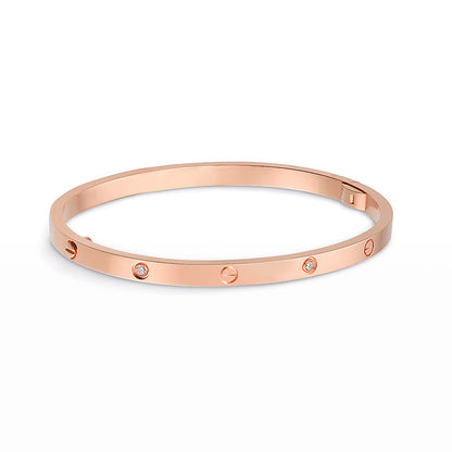 [⭐Miroze]LOVE BRACELET 3.65MM 6 DIAMONDS