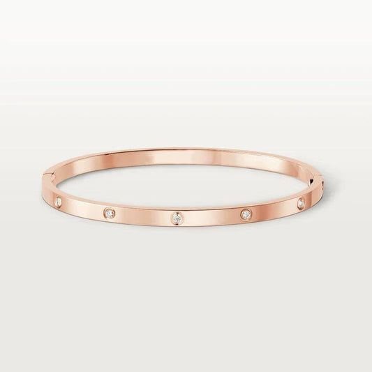 [⭐Miroze]LOVEブレスレット 3.65mm ダイヤモンド10石