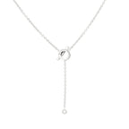 ⭐Miroze FINESSE SILVER DIAMOND NECKLACE