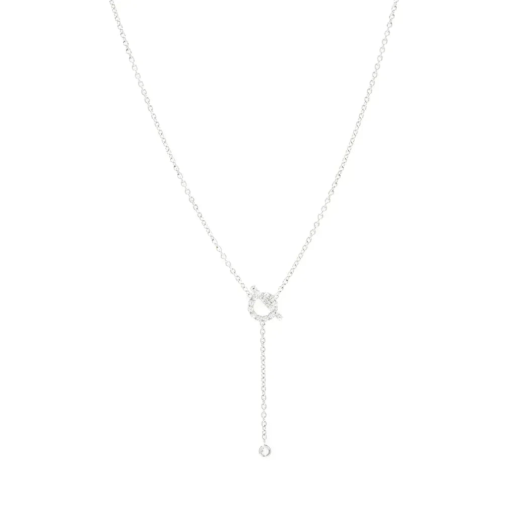 ⭐Miroze FINESSE SILVER DIAMOND NECKLACE