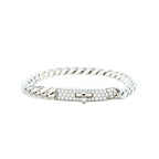 ⭐Miroze KELLY CHAIN SILVER DIAMOND BRACELET